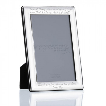 4 x 6 Silver Plated Curved Edge Frame