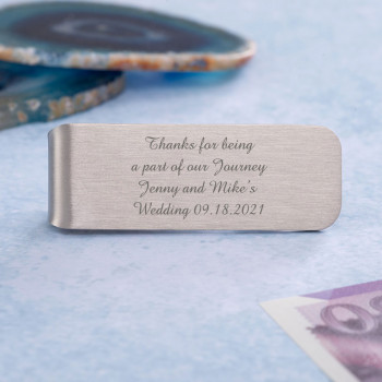 Personalised Satin Money Clip