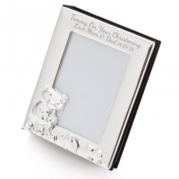 Silver Baby Teddy Bear Photo Album