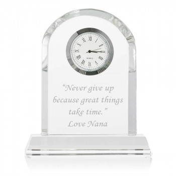Opulence Glass Clock