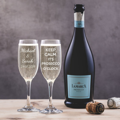Personalised Prosecco Glasses