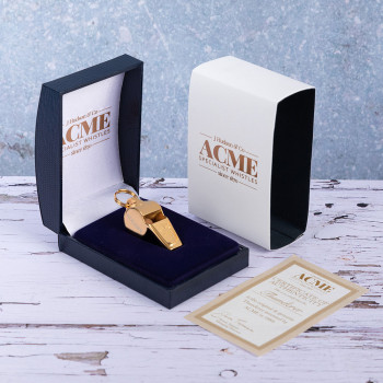 Personalised Acme gold plated 60.5 whistle with box
