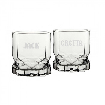 Personalised Double Futura Whisky Glasses